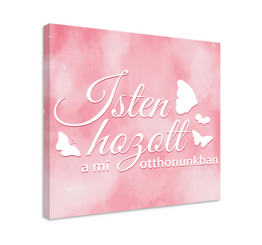Üdvözöljük az otthonomban szép idézet vászon fal művészet - TenStickers