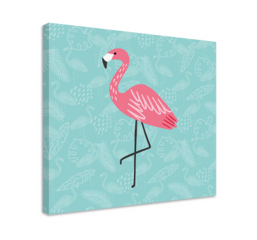 Colorful flamingo pattern animal canvas prints - TenStickers
