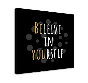 Verjemi vase platno s citatom za notranjo opremo - TenStickers