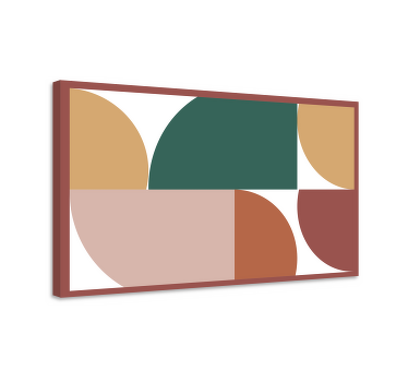 抽象图案形状几何画布 - TenStickers