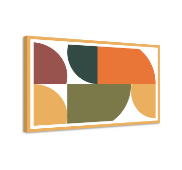 Abstrakt geometrisk kunst geometrisk lærred - TenStickers