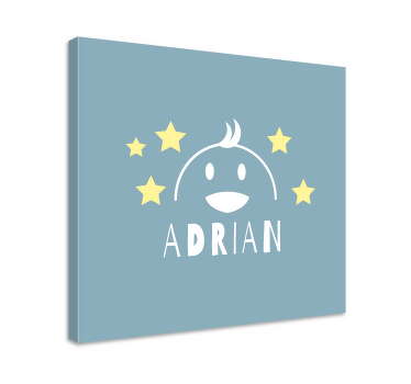 γκόμενα πρόσωπο με το όνομα πουλί τέχνη καμβά - TenStickers