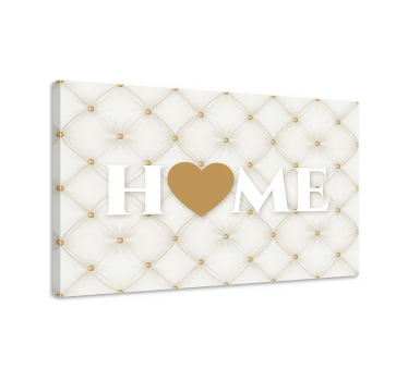 Quadro frase Casa branca acolchoada - TenStickers