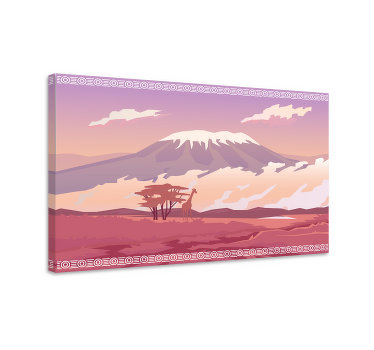 Kilimanjaro landscape canvas - TenStickers
