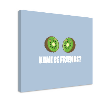 Wandbilder Sprüche Lustiges zitat mit kiwis - TenStickers