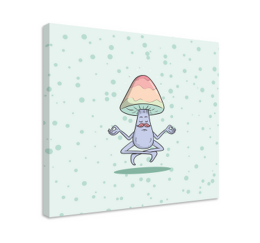 Houba kreslená postavička kuchyňská zeď tisk - TenStickers