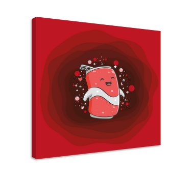 Original can graffiti cartoon modern canvas - TenStickers