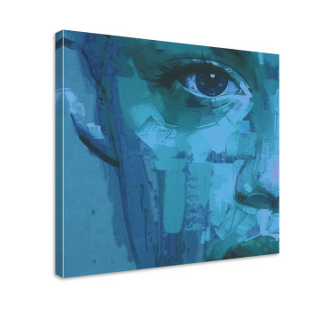 Tablou persoane detaliu ochi albastru - TenStickers