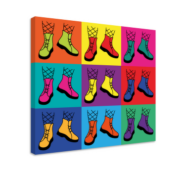 Quadro moderno Sapatos coloridos pop art - TenStickers