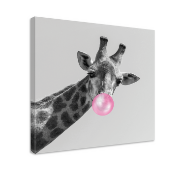 Wandbilder modern Lächeln kunstdesign süße giraffe - TenStickers
