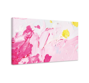 Colorful acrylic brush stroke canvasliving room - TenStickers