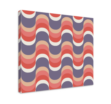 Wandbilder Vintage Geometrisches retro-groovy-muster - TenStickers