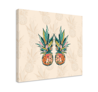 Umělecká skica ananas moderní obraz - TenStickers