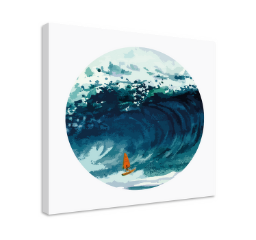 Quadro de paisage Um windsurfista esportista - TenStickers