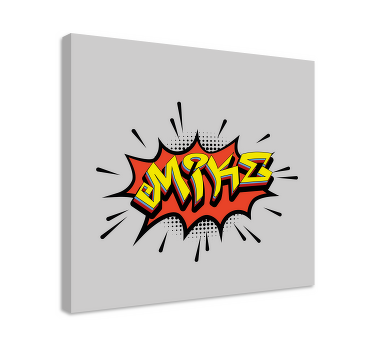 Pommi-tyylinen graffiti canvas taulu omasta kuvasta - Tenstickers