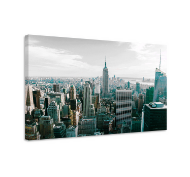 Tableau villes et pays vue sur les toits de new york - TenStickers