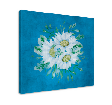 Jemné bílé květy Obraza květin a rostlin - TenStickers