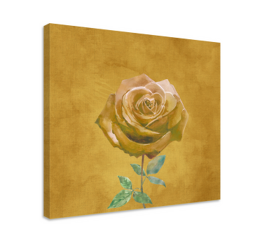 Quadro de flores Flor amarela iluminada - TenStickers