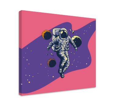 Quadro per bambini con astronauta - TenStickers