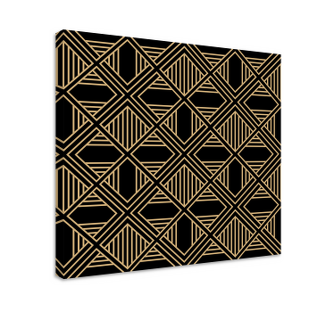Art deco lærred i stor gatsby -stil - TenStickers