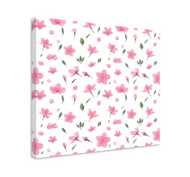 Kvetoucí květinový vzor Obraza květin a rostlin - TenStickers