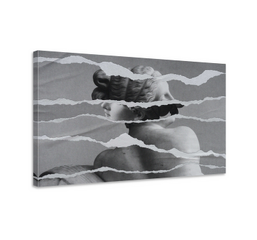 Wandbild Griechisches Statuen Bild zerrissen - TenStickers