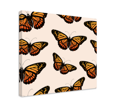 Tableau salon Aile de papillon monarque vintage - TenStickers