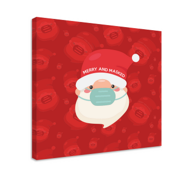 Quadro de natal Alegre e mascarado - TenStickers