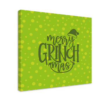 Veselé grinchmas originální vánoční obraz na plátně - TenStickers