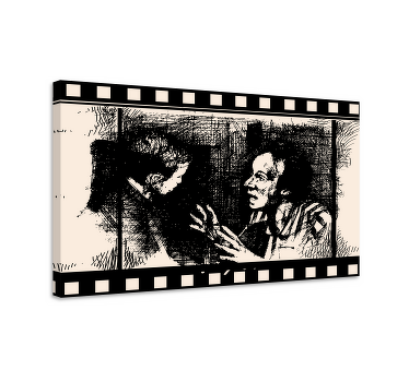 Cuadro vintage Silueta de diseño de película italiana - TenVinilo