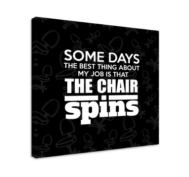 Funny Job writing quote canvas - TenStickers