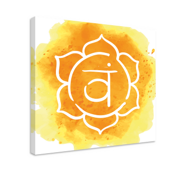 Wandbild Wohnzimmer Sakralchakra - TenStickers