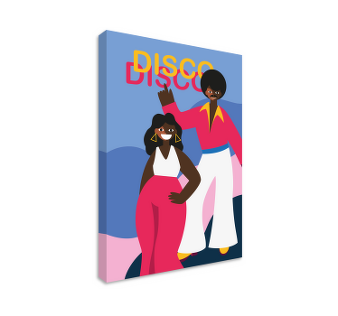 Quadro de bailarina Dançar homem disco dos anos 80 - TenStickers