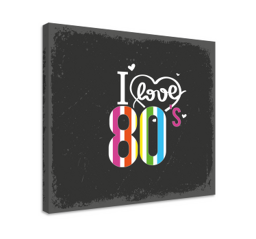 I love the 80s retro canvas - TenStickers