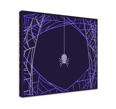 Quadro moderno Sombra roxa teia de aranha escura - TenStickers