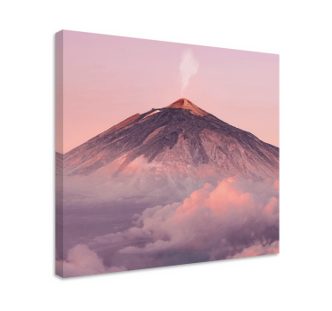 Cuadro paisajes Fotografía estética del pico del volcán - TenVinilo