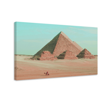 Pyramiderne i giza by lærredsbillede - TenStickers