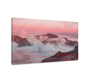 Sunset aesthetic colours landscape canvas - TenStickers