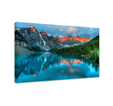 Wandbilder Landschaft Bunte seeästhetische kunst - TenStickers