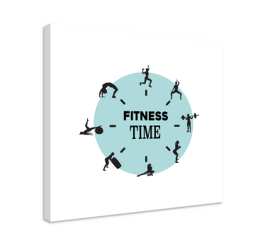 Tableau pour bureau C'est l'heure de la remise en forme - TenStickers