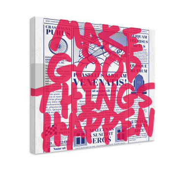 Få gode ting til at ske lærred til stue - TenStickers