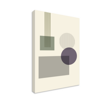 Wandbilder modern Weiche geometrische formen - TenStickers