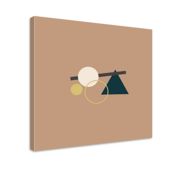 Echilibrul figurilor geometrice pânză modernă - TenStickers