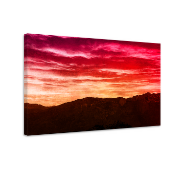 Cuadro paisajes montañas majestuosas al atardecer - TenVinilo