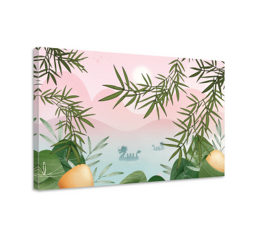 Cuadro paisajes Bambúes del bosque "estilo chino" - TenVinilo