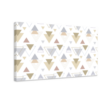 Geometric canvas with triangle patterns - TenStickers