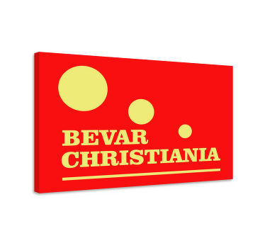 Bevar christiania som freetown lærred - TenStickers