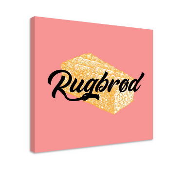 Rugbrød- dansk når det er bedst hjemme kanvastryk - TenStickers