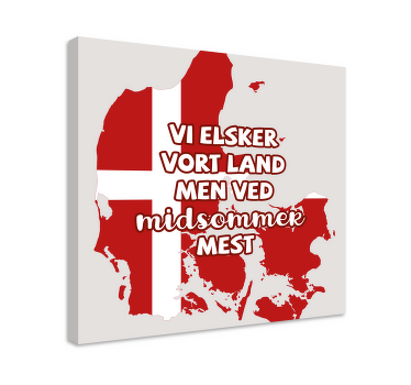 Lyrics - vi elsker sommer citat lærred - TenStickers