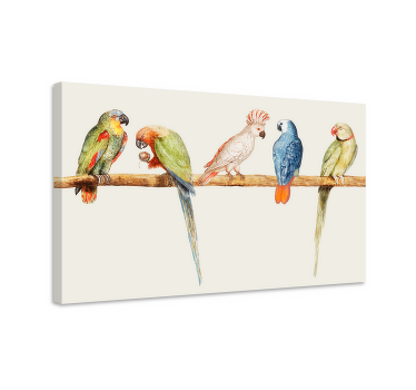 Tableau arbre de vie Oiseaux d'amour sur l'arbre - TenStickers